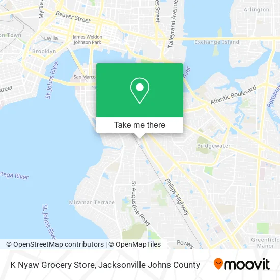K Nyaw Grocery Store map