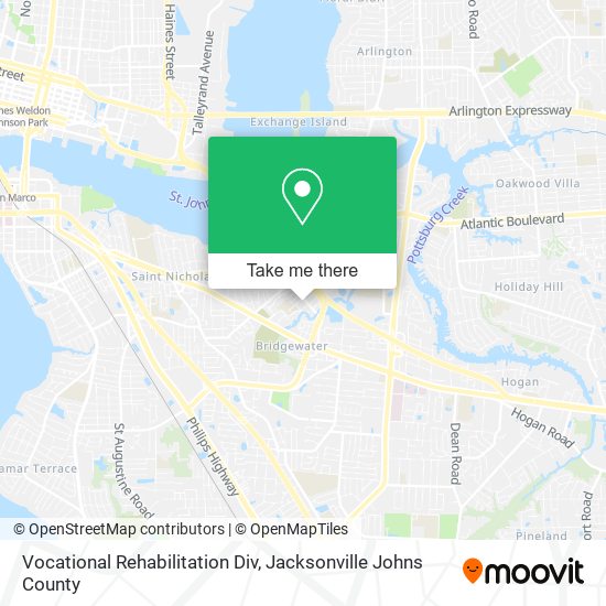 Vocational Rehabilitation Div map