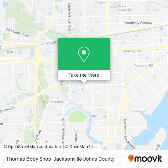 Thomas Body Shop map