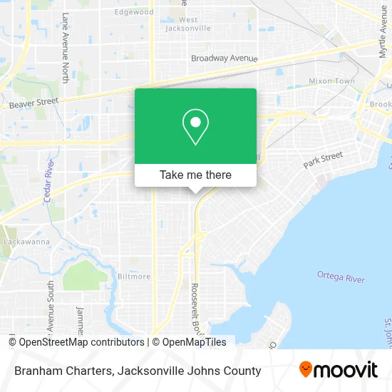 Branham Charters map