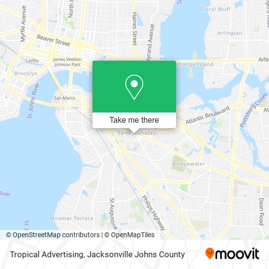 Tropical Advertising map