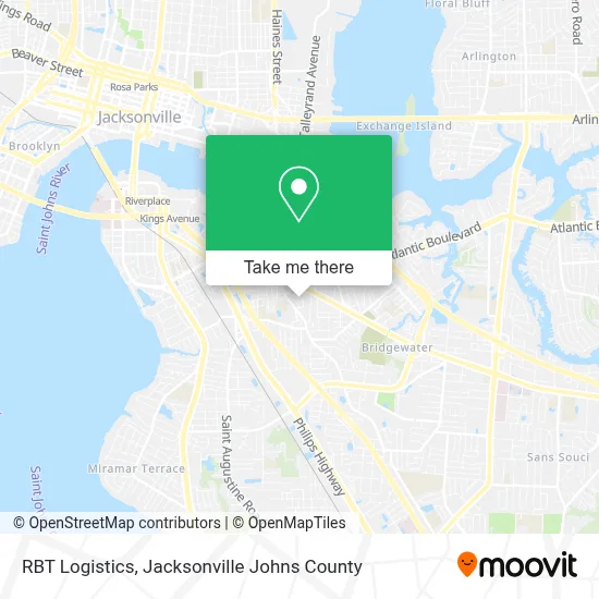 RBT Logistics map
