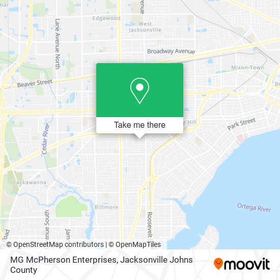 MG McPherson Enterprises map