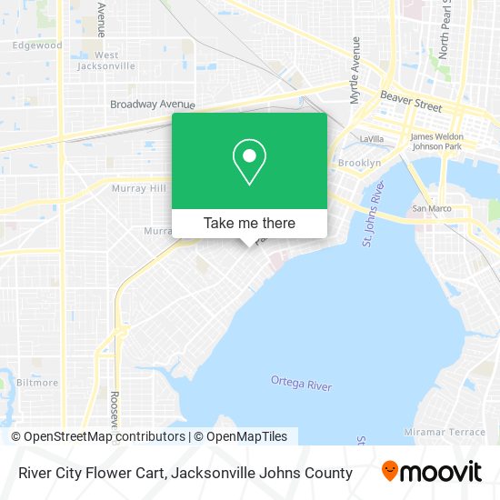 River City Flower Cart map