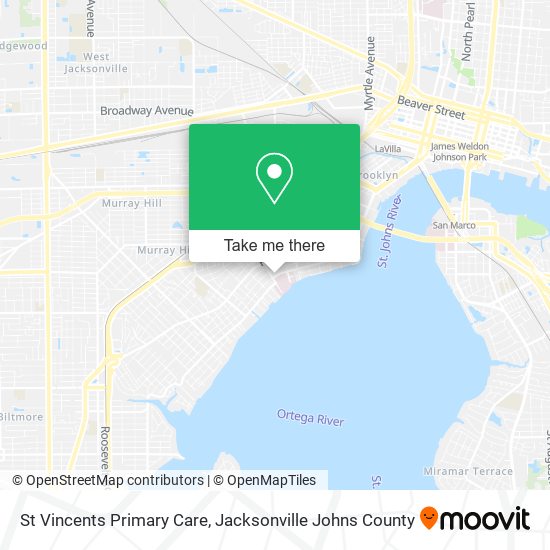 St Vincents Primary Care map