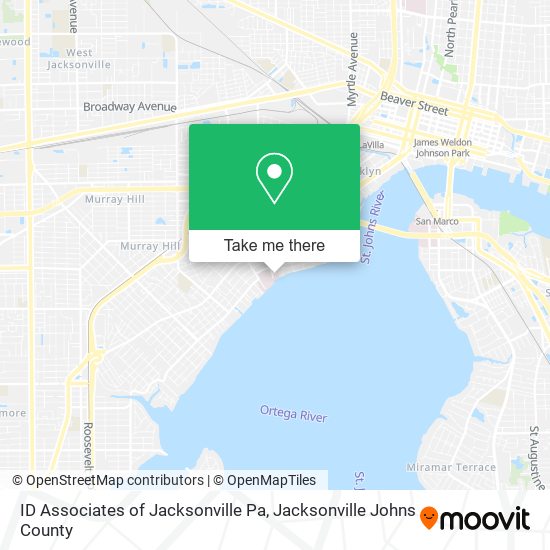 ID Associates of Jacksonville Pa map