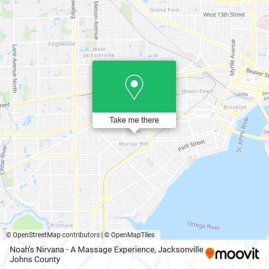 Noah's Nirvana - A Massage Experience map