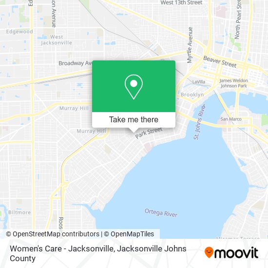 Mapa de Women's Care - Jacksonville