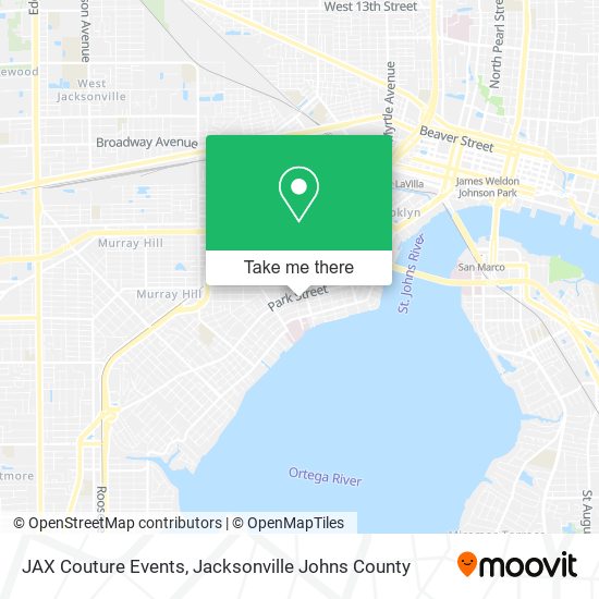 JAX Couture Events map