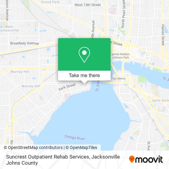Suncrest Outpatient Rehab Services map