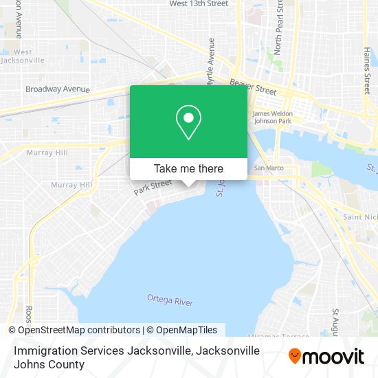 Immigration Services Jacksonville map