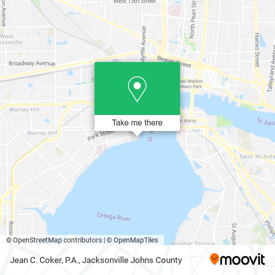 Jean C. Coker, P.A. map
