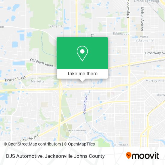 Mapa de DJS Automotive