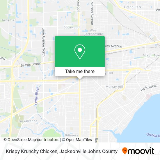 Krispy Krunchy Chicken map