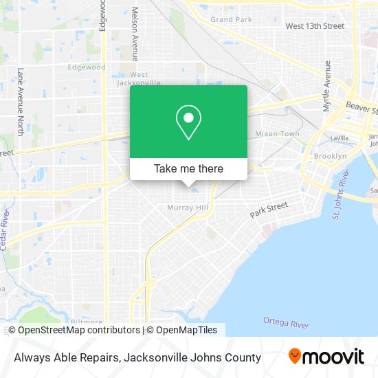 Always Able Repairs map