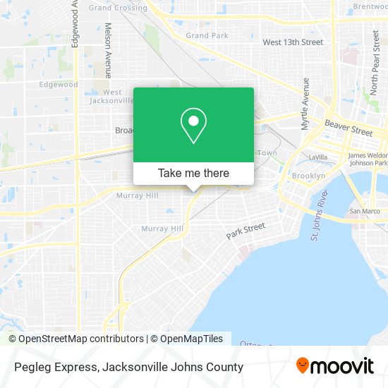 Pegleg Express map