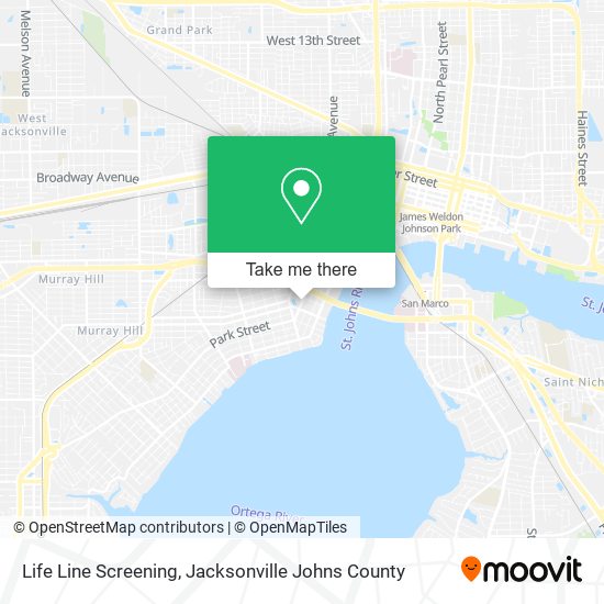 Mapa de Life Line Screening