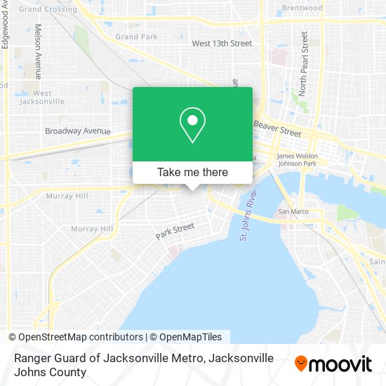 Ranger Guard of Jacksonville Metro map