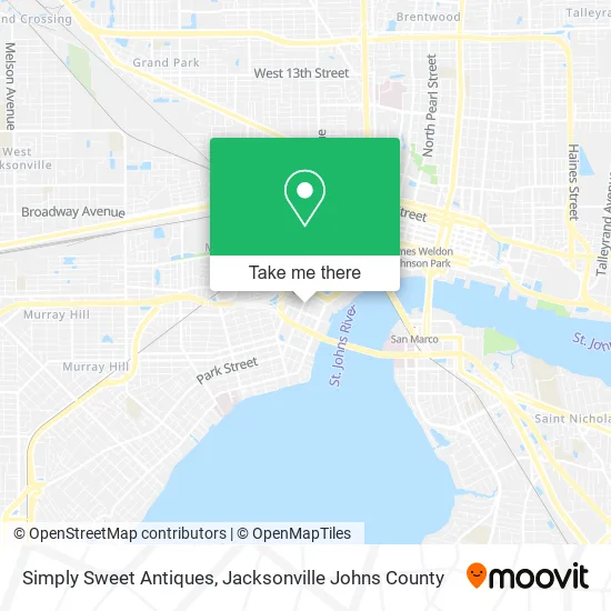 Mapa de Simply Sweet Antiques