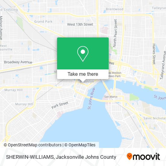 SHERWIN-WILLIAMS map