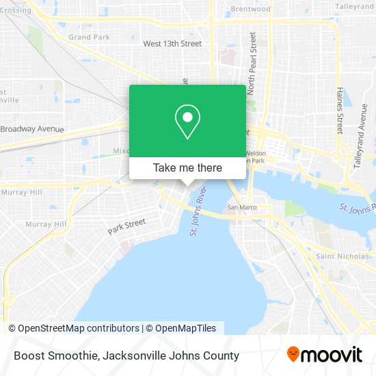 Mapa de Boost Smoothie