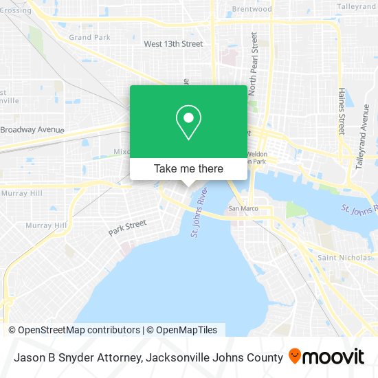 Mapa de Jason B Snyder Attorney