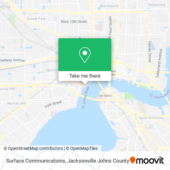 Mapa de Surface Communications