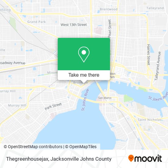 Thegreenhousejax map
