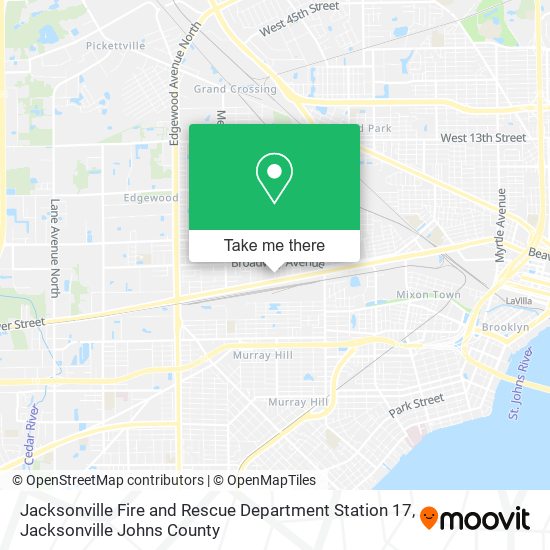 Jacksonville Fire and Rescue Department Station 17 map