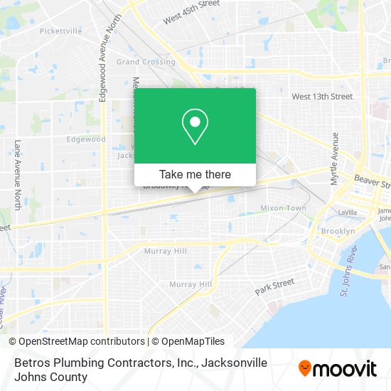 Betros Plumbing Contractors, Inc. map