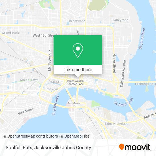 Soulfull Eats map