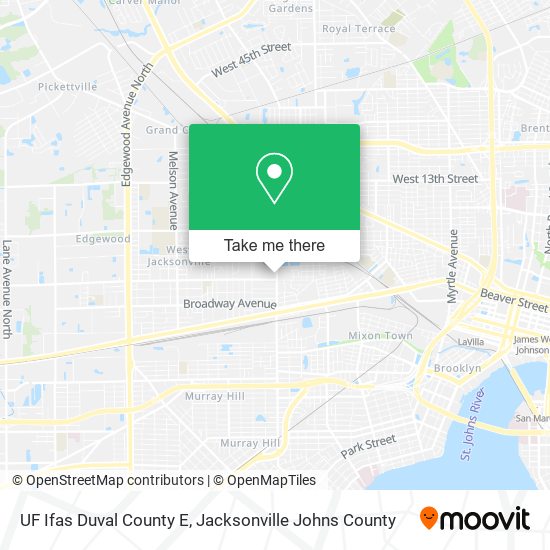 UF Ifas Duval County E map