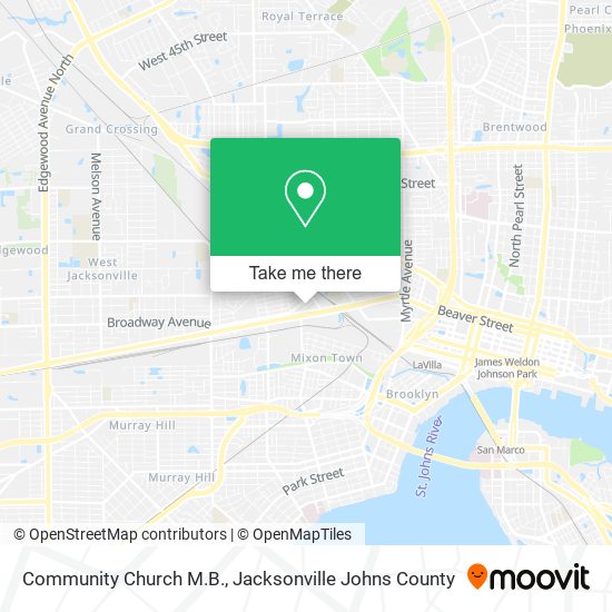 Community Church M.B. map