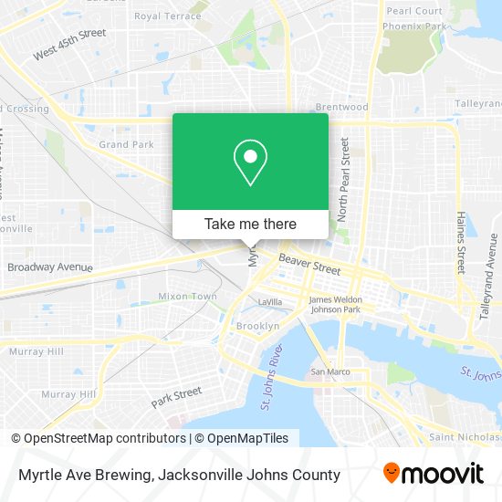 Myrtle Ave Brewing map
