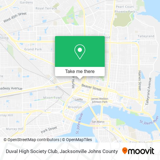 Mapa de Duval High Society Club