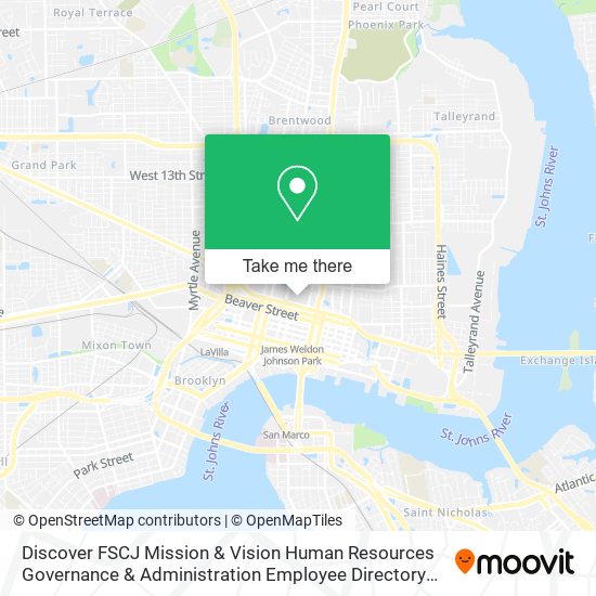 Discover FSCJ Mission & Vision Human Resources Governance & Administration Employee Directory Offic map