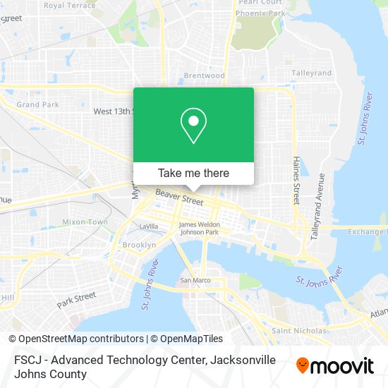 Mapa de FSCJ - Advanced Technology Center