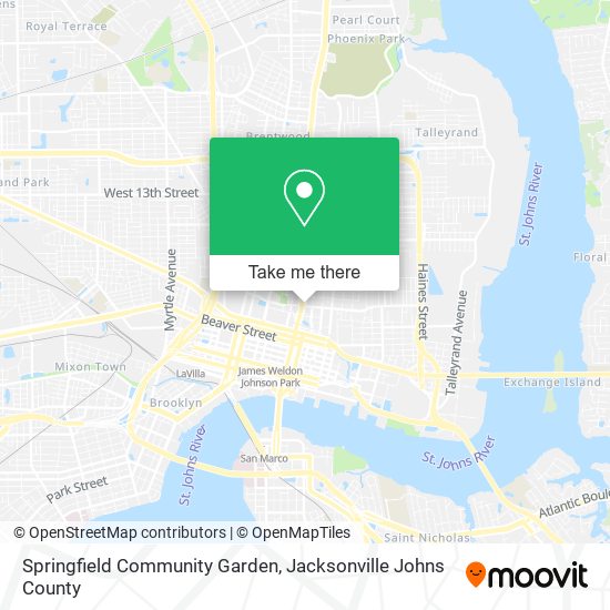 Springfield Community Garden map