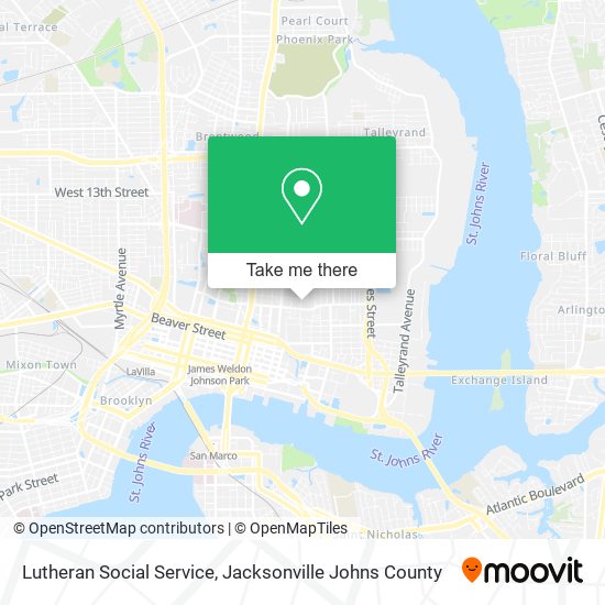 Lutheran Social Service map