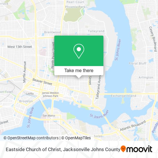 Eastside Church of Christ map