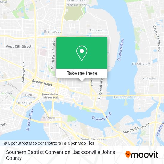 Mapa de Southern Baptist Convention