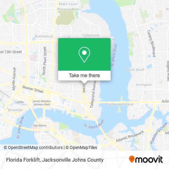 Florida Forklift map