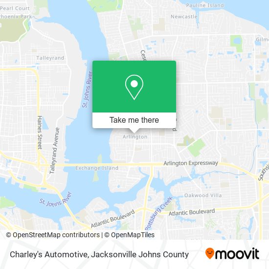 Charley's Automotive map