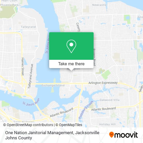 One Nation Janitorial Management map