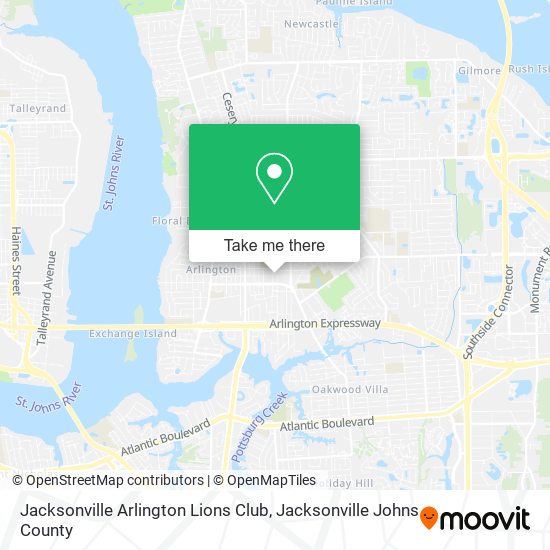 Mapa de Jacksonville Arlington Lions Club