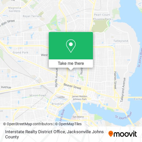 Interstate Realty District Office map