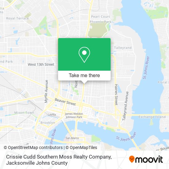 Crissie Cudd Southern Moss Realty Company map