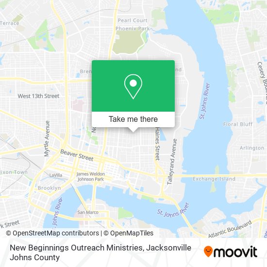 New Beginnings Outreach Ministries map