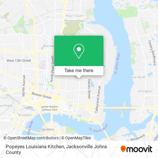 Mapa de Popeyes Louisiana Kitchen