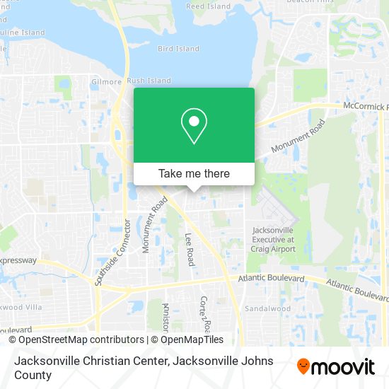 Mapa de Jacksonville Christian Center